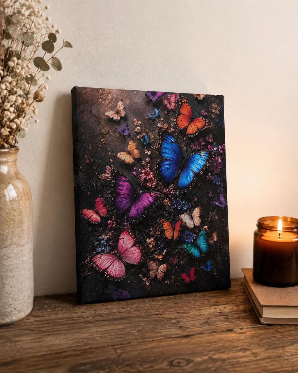 Colorful Butterfly Canvas Print Canvas Print — alternate angle