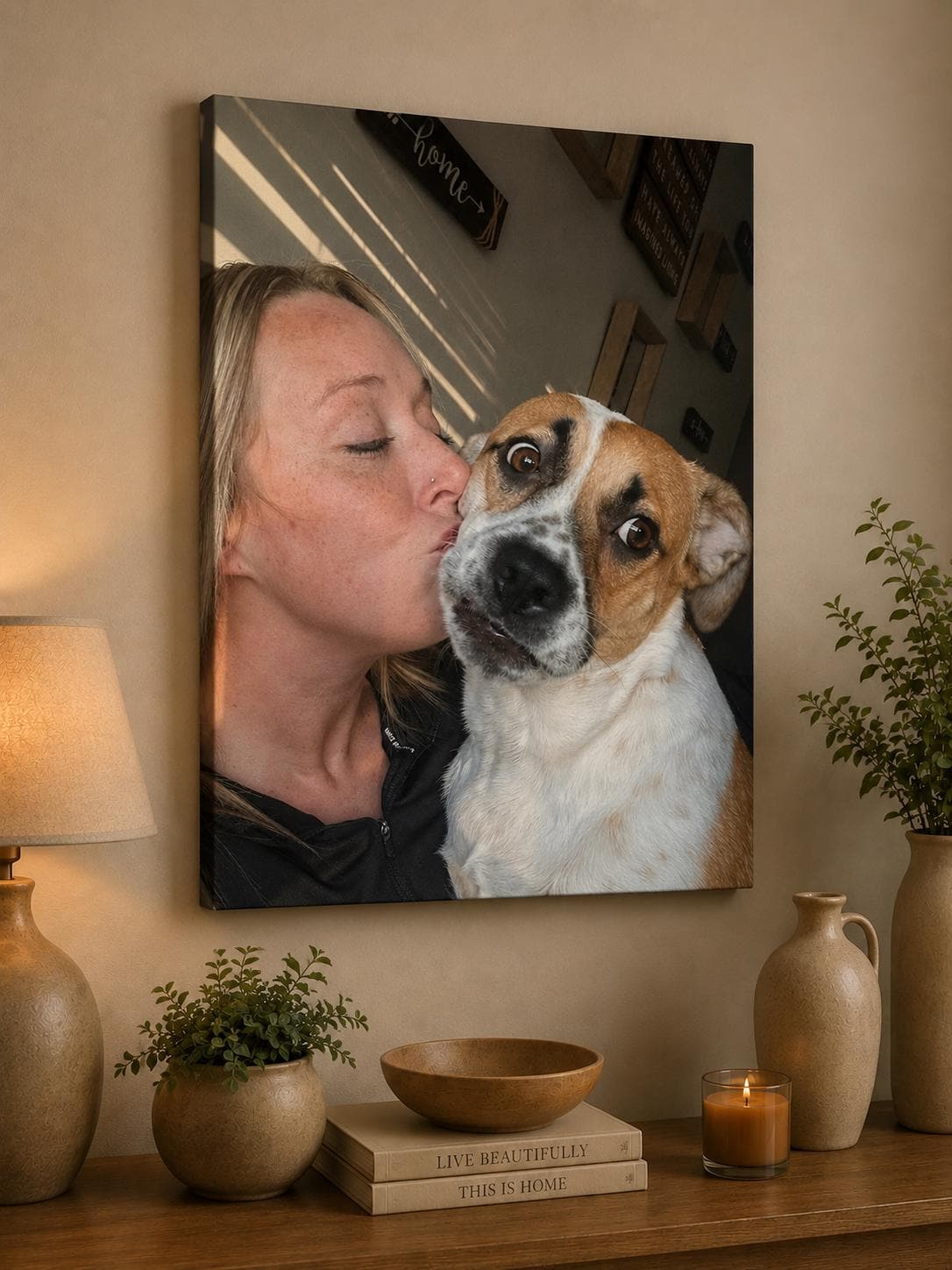 Personalized Pet Canvas Print Canvas Print — detail view