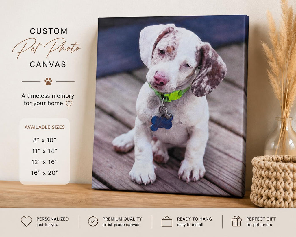 Personalized Pet Canvas Print Canvas Print — alternate angle