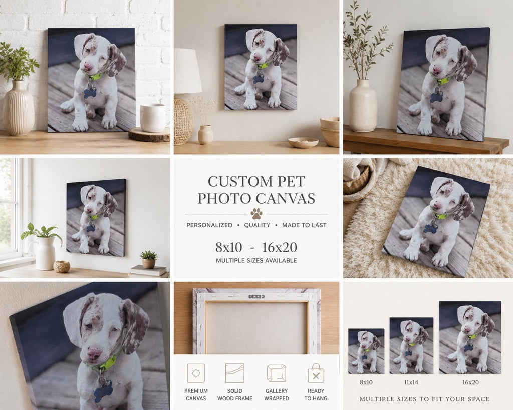 Personalized Pet Canvas Print Canvas Print — alternate angle