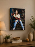 Custom Photo Canvas Print Canvas Print — front view on white background