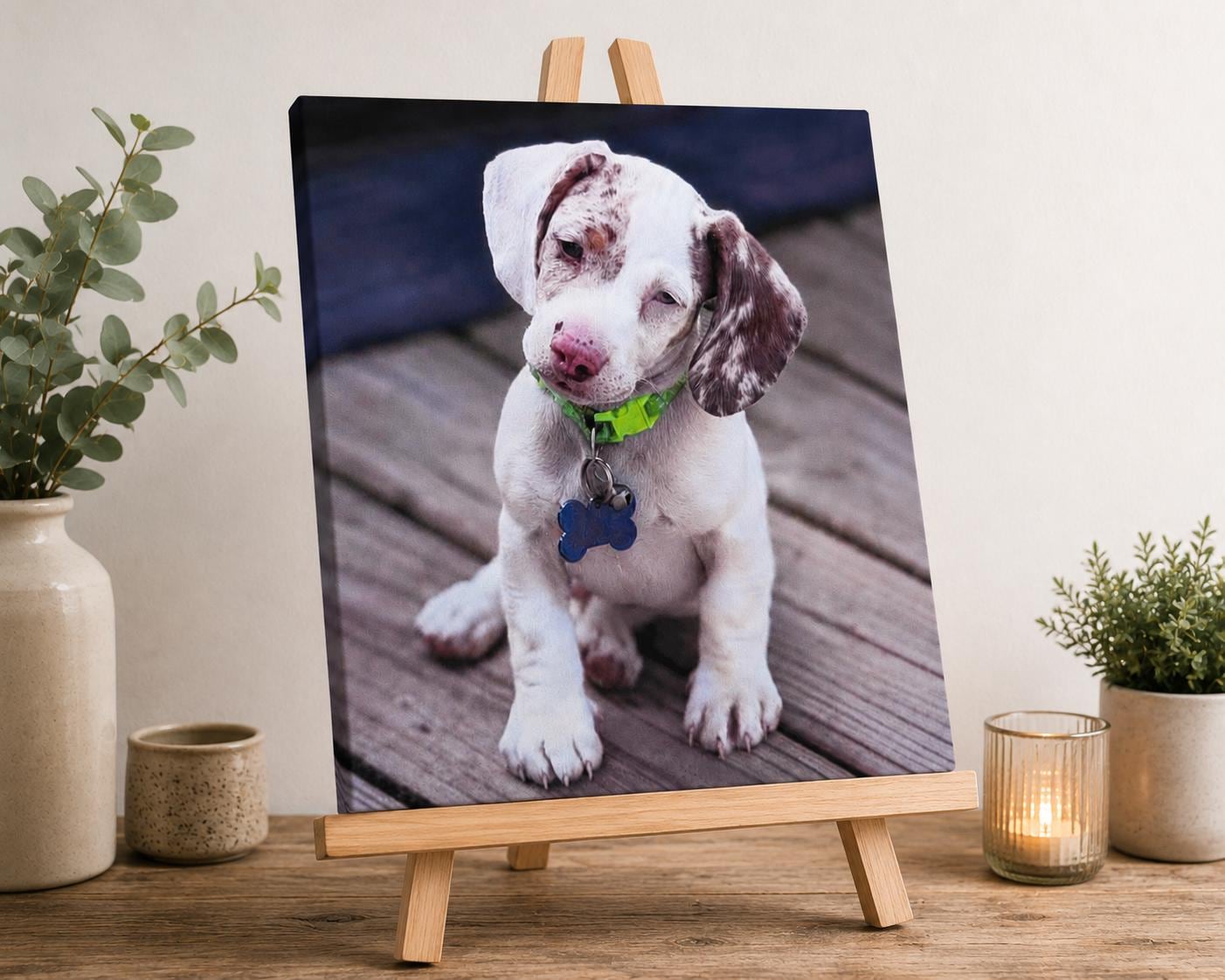 Personalized Pet Canvas Print Canvas Print — lifestyle setting