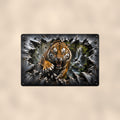 Tiger Metal Wall Art, 3D Breakthrough Aluminum Sign, Big Cat Wildlife Decor Gift