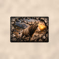 Bull Elk Metal Wall Art, 3D Breakthrough Aluminum Sign, Mountain Wildlife Cabin Decor Gift