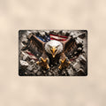 Bald Eagle Metal Wall Art, 3D Breakthrough Aluminum Sign, Patriotic Wildlife Decor Gift