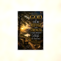 God Is Our Refuge And Strength - Psalm 46:1, Christian Metal Sign 8x12 & 12x18 — Full product view