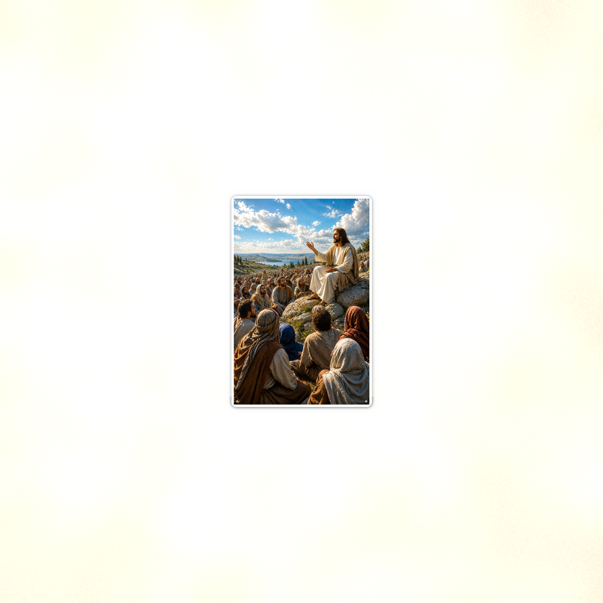 Sermon On The Mount - Christian Metal Sign 8x12 & 12x18 — Room display