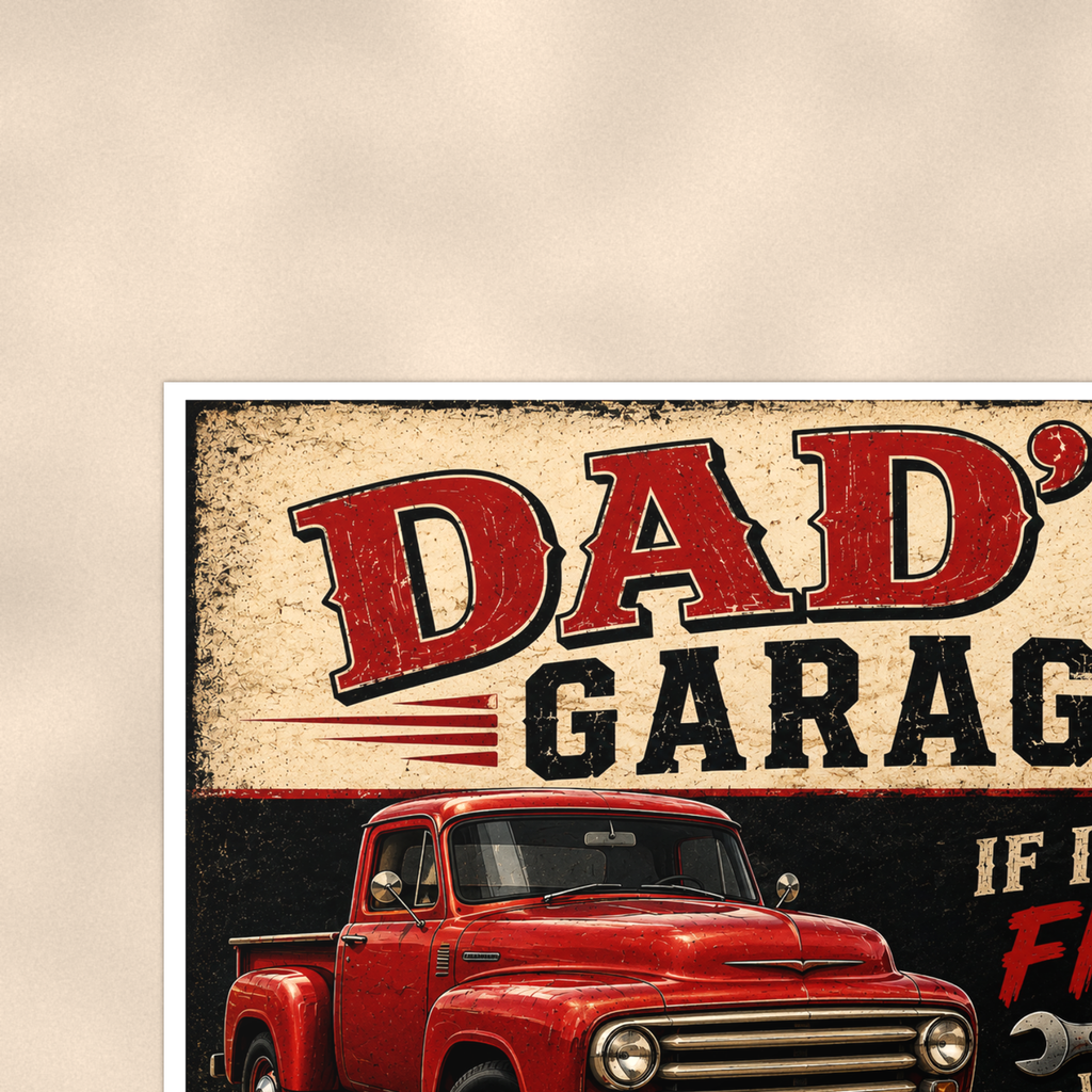 Dad's Garage - If I Can't Fix It We're All Screwed, Poster 16x24 & 24x36 — Context view