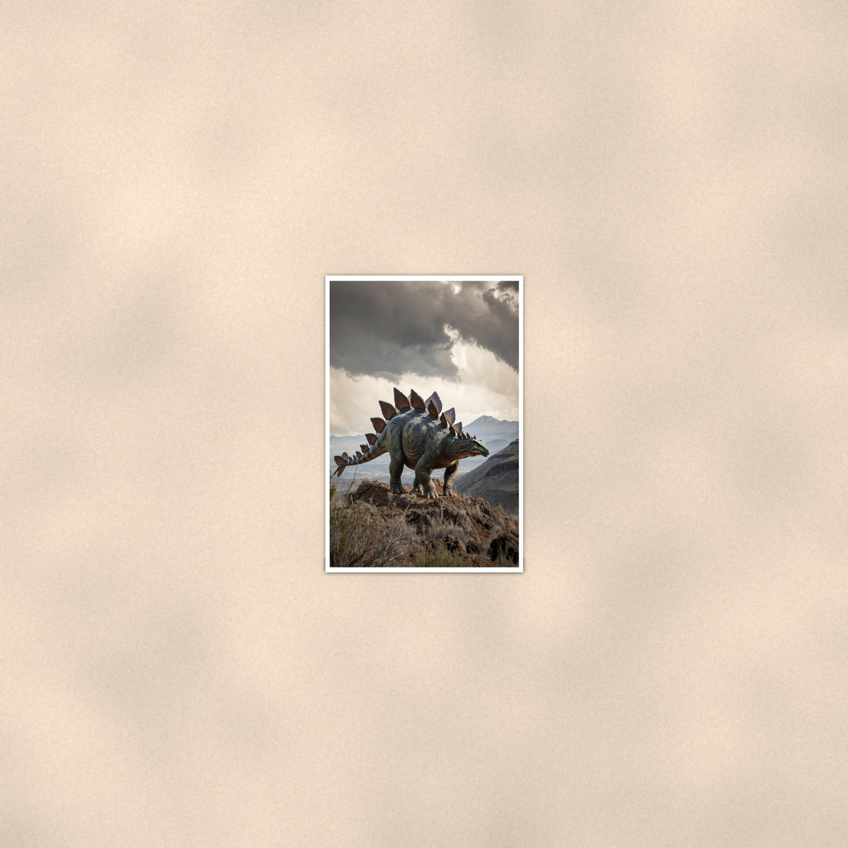 Stegosaurus Mountain Ridge - Dinosaur Poster 16x24 & 24x36 — Room display