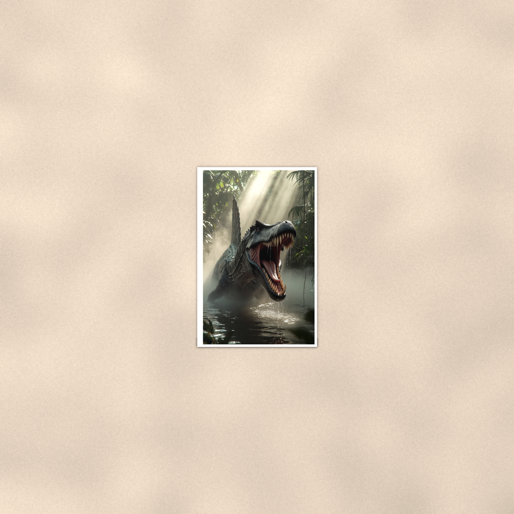 Spinosaurus Swamp Roar - Dinosaur Poster 16x24 & 24x36 — Room display