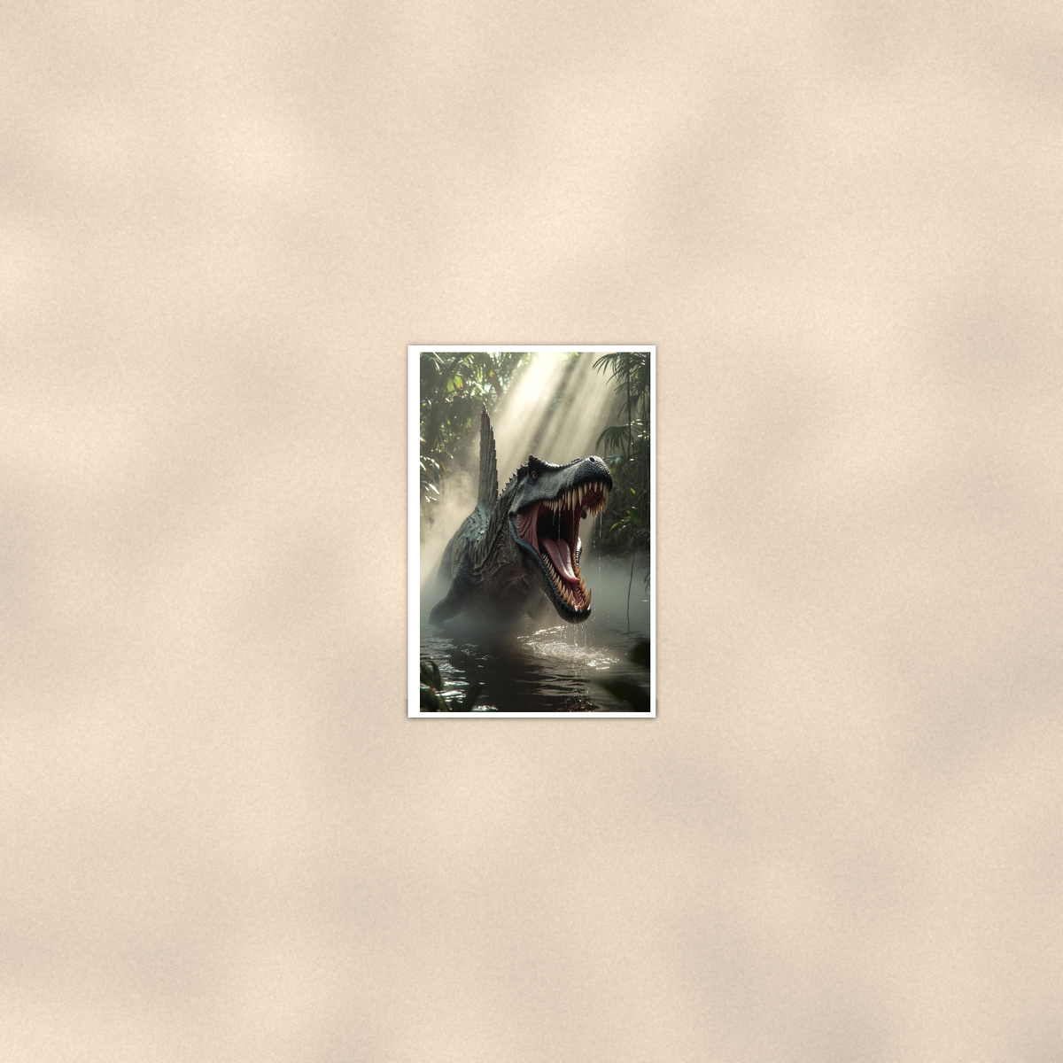 Spinosaurus Swamp Roar - Dinosaur Poster 16x24 & 24x36 — Room display