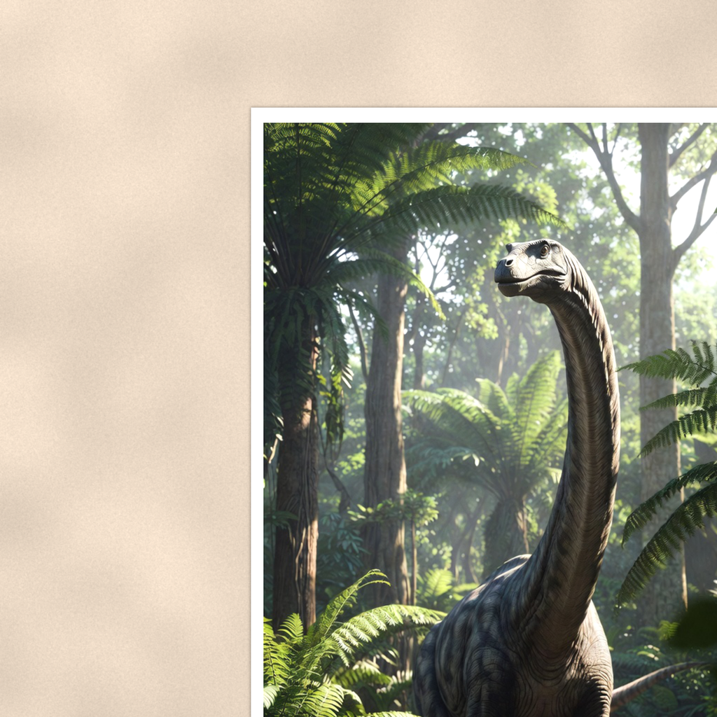 Long Neck Dinosaur Jungle Walk - Poster 16x24 & 24x36 — Context view