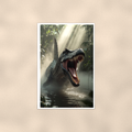Spinosaurus Swamp Roar - Dinosaur Poster 16x24 & 24x36 — Full product view