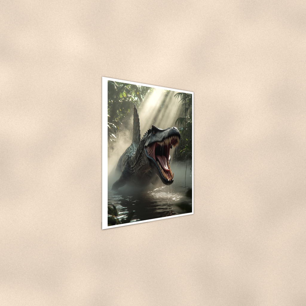 Spinosaurus Swamp Roar - Dinosaur Poster 16x24 & 24x36 — Alternate wall view