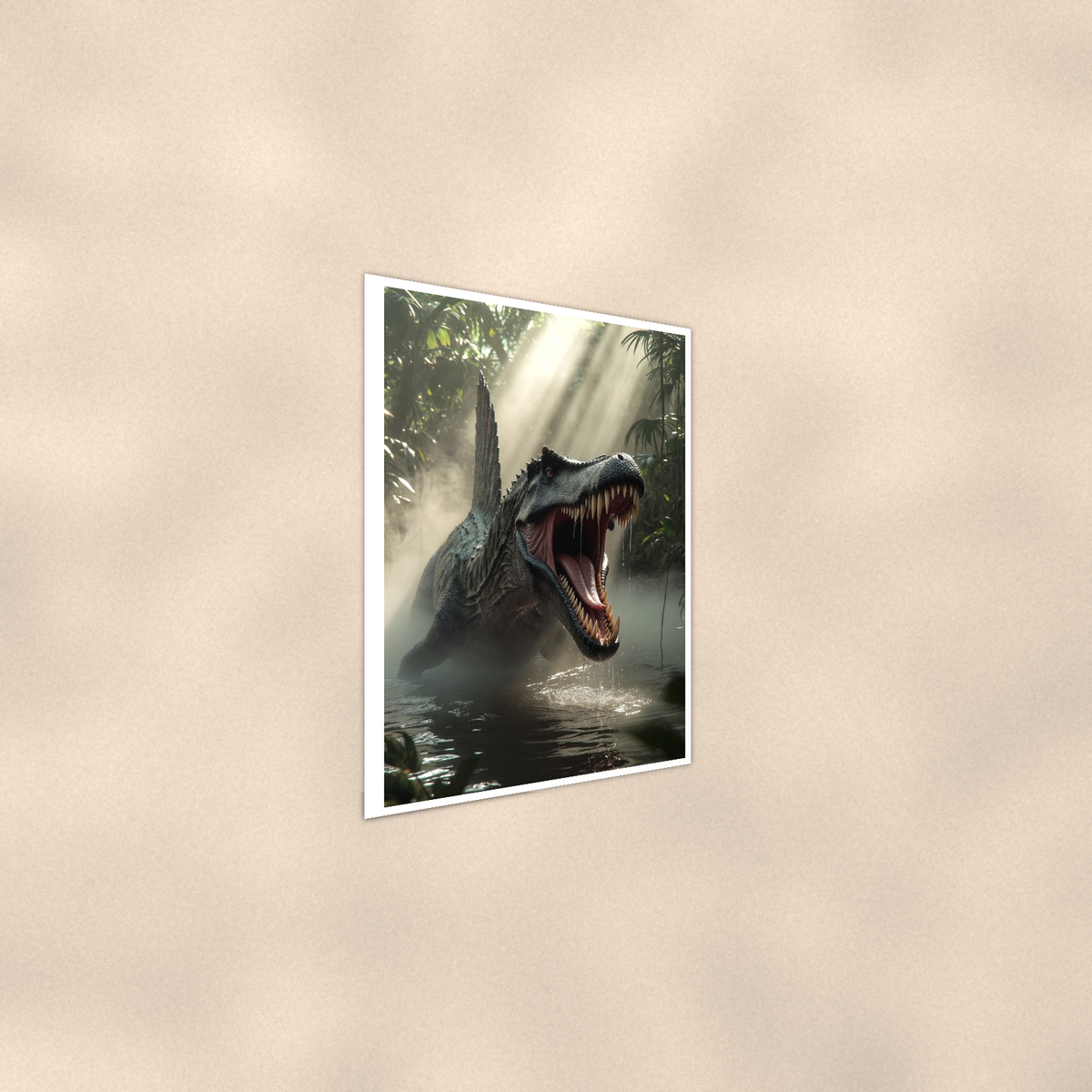 Spinosaurus Swamp Roar - Dinosaur Poster 16x24 & 24x36 — Alternate wall view