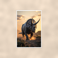 Triceratops Sunset Plains - Dinosaur Poster 16x24 & 24x36 — Full product view