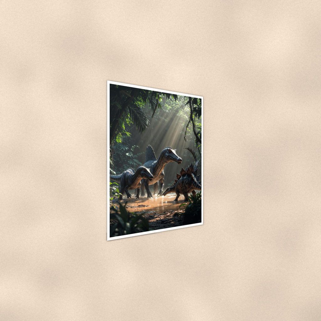 Spinosaurus River Pack - Dinosaur Poster 16x24 & 24x36 — Alternate wall view