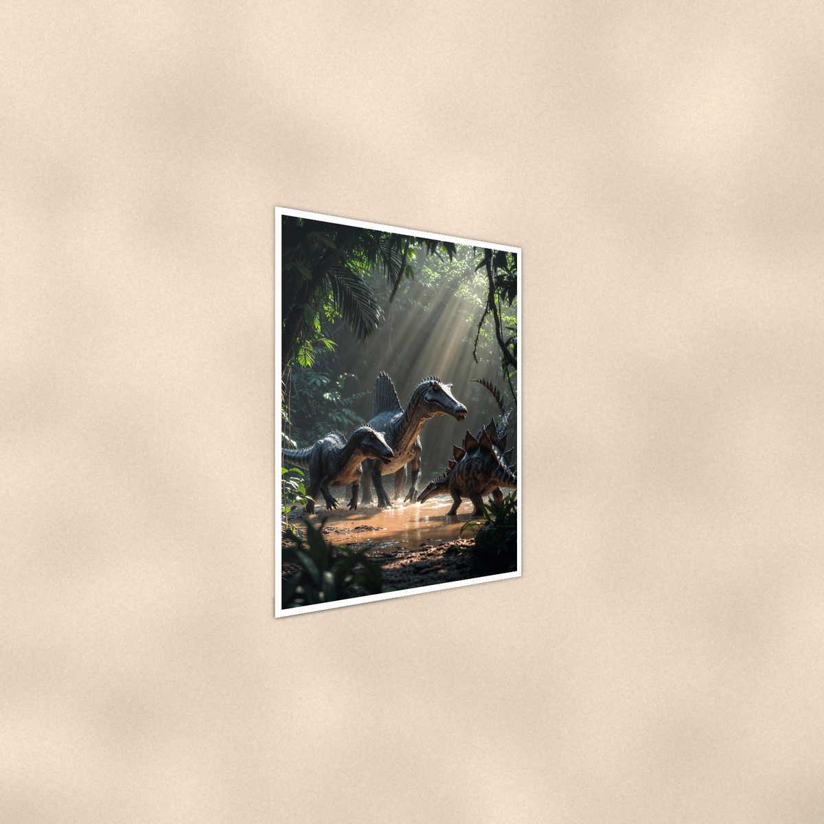 Spinosaurus River Pack - Dinosaur Poster 16x24 & 24x36 — Alternate wall view