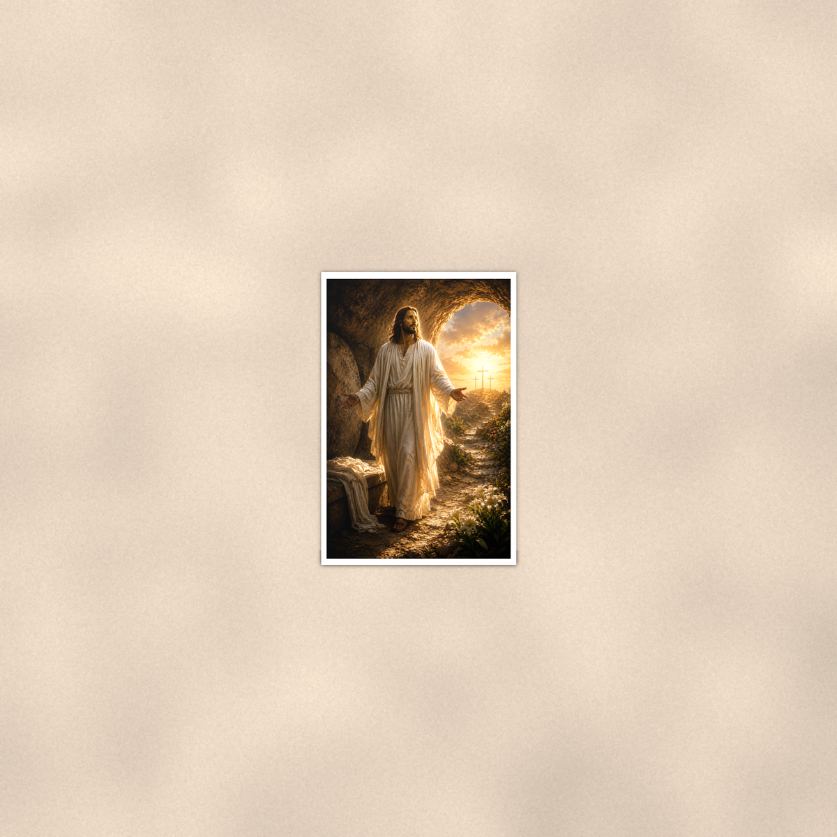 Resurrection, Empty Tomb - Christian Poster 16x24 & 24x36 — Room display