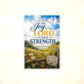 The Joy Of The Lord Is Your Strength - Nehemiah 8:10, Christian Metal Sign 8x12 & 12x18 — Full product view