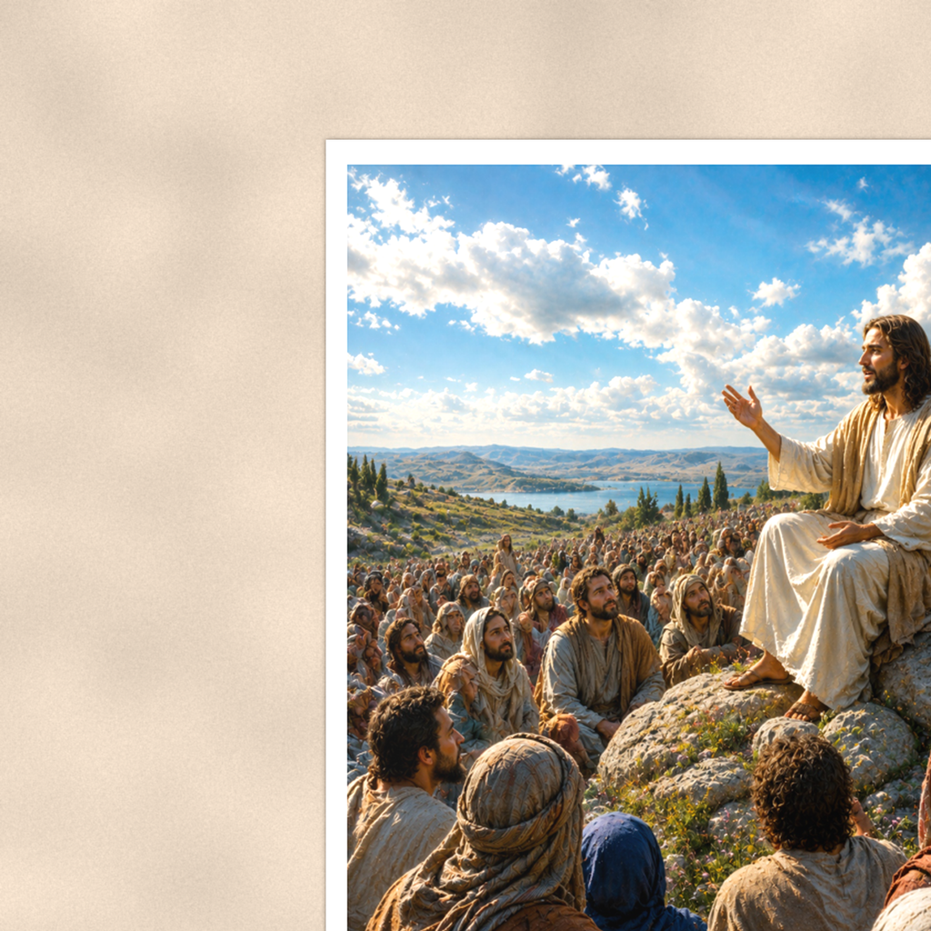 Sermon On The Mount - Christian Poster 16x24 & 24x36 — Context view