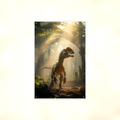Dilophosaurus Jungle Scene - Dinosaur Metal Sign 8x12 & 12x18, Aluminum Decor — Full product view