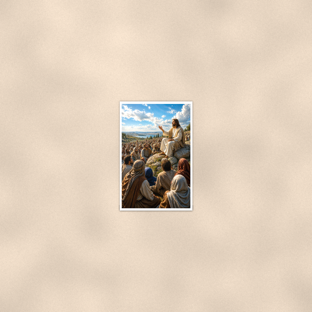 Sermon On The Mount - Christian Poster 16x24 & 24x36 — Room display