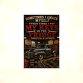 Sometimes I Amaze Myself - Keys In The Fridge, Funny Metal Sign 8x12 & 12x18 — Full product view