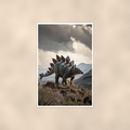 Stegosaurus Mountain Ridge - Dinosaur Poster 16x24 & 24x36 — Full product view