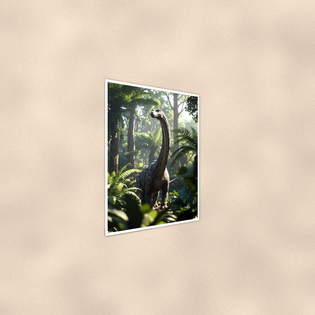 Long Neck Dinosaur Jungle Walk - Poster 16x24 & 24x36 — Alternate wall view