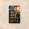 I Lift Up My Eyes To The Mountains - Psalm 121:1-2, Christian Poster 16x24 & 24x36 — Full product view