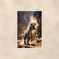 Roaring Dinosaur Canyon Scene - Poster 16x24 & 24x36 — Full product view