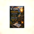 Be Strong And Courageous - Joshua 1:9, Christian Metal Sign 8x12 & 12x18 — Full product view