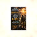 I Lift Up My Eyes To The Mountains - Psalm 121:1-2, Christian Metal Sign 8x12 & 12x18 — Full product view