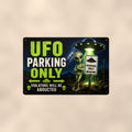 UFO Parking Only Metal Wall Art, Alien Aluminum Sign, Funny Garage Decor, Area 51 Gift
