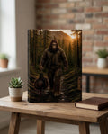 Turkey Hunting Bigfoot Canvas Print Canvas Print — front view on white background