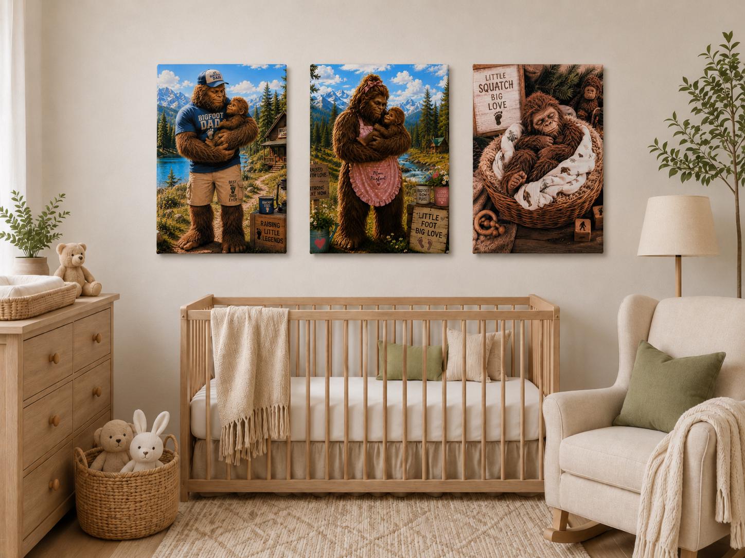 Tree Stand Bigfoot Canvas Print Canvas Print — alternate angle