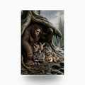 Forest Friends Bigfoot Metal Sign Bigfoot Aluminum Sign — front view on white background