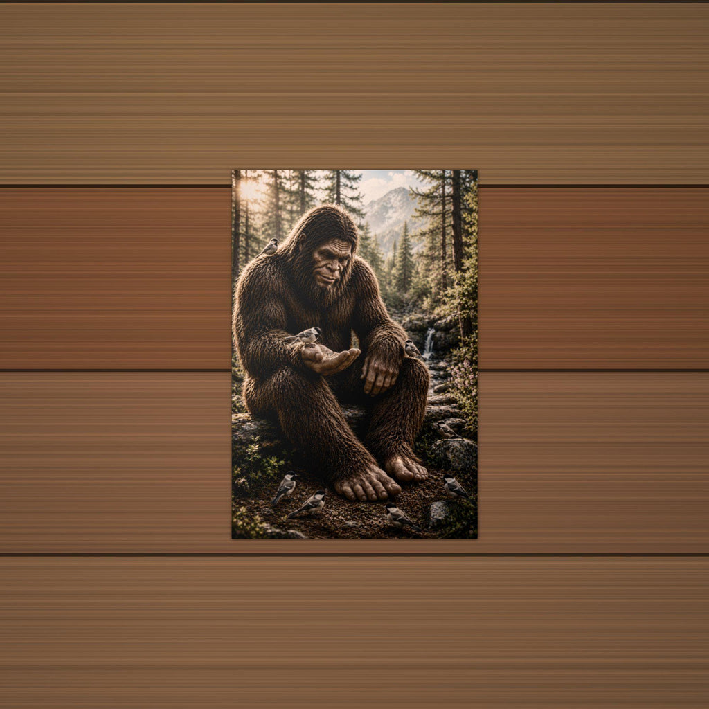 Gentle Giant Bigfoot Metal Sign Bigfoot Aluminum Sign — detail view