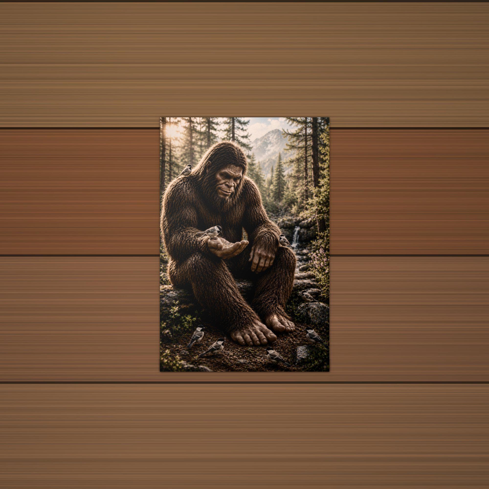 Gentle Giant Bigfoot Metal Sign Bigfoot Aluminum Sign — detail view