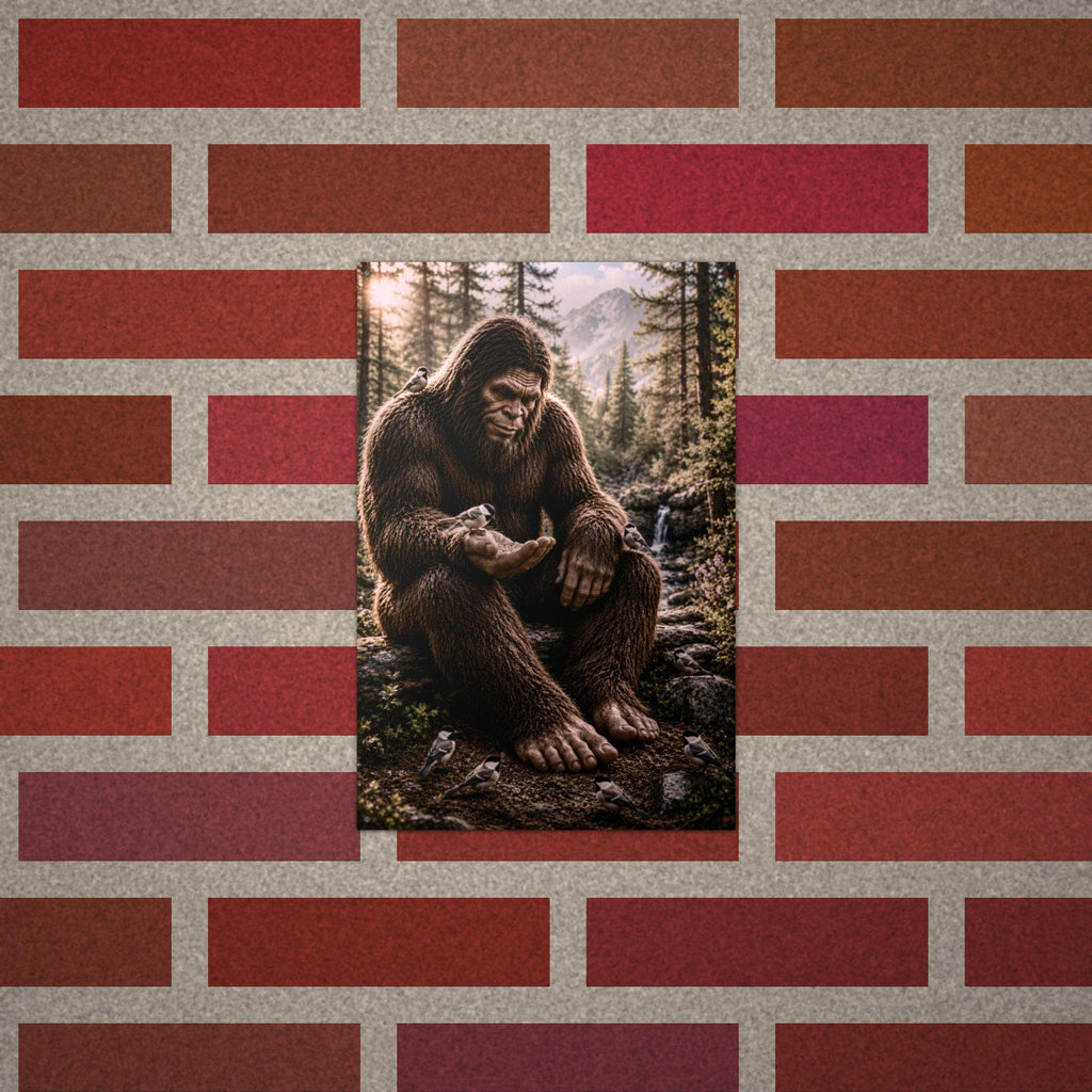 Gentle Giant Bigfoot Metal Sign Bigfoot Aluminum Sign — alternate angle