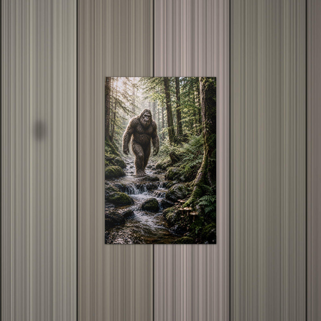 Mossy Creek Bigfoot Metal Sign Bigfoot Aluminum Sign — alternate angle