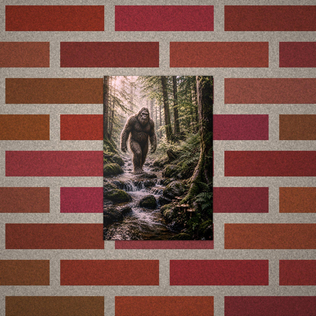 Mossy Creek Bigfoot Metal Sign Bigfoot Aluminum Sign — alternate angle