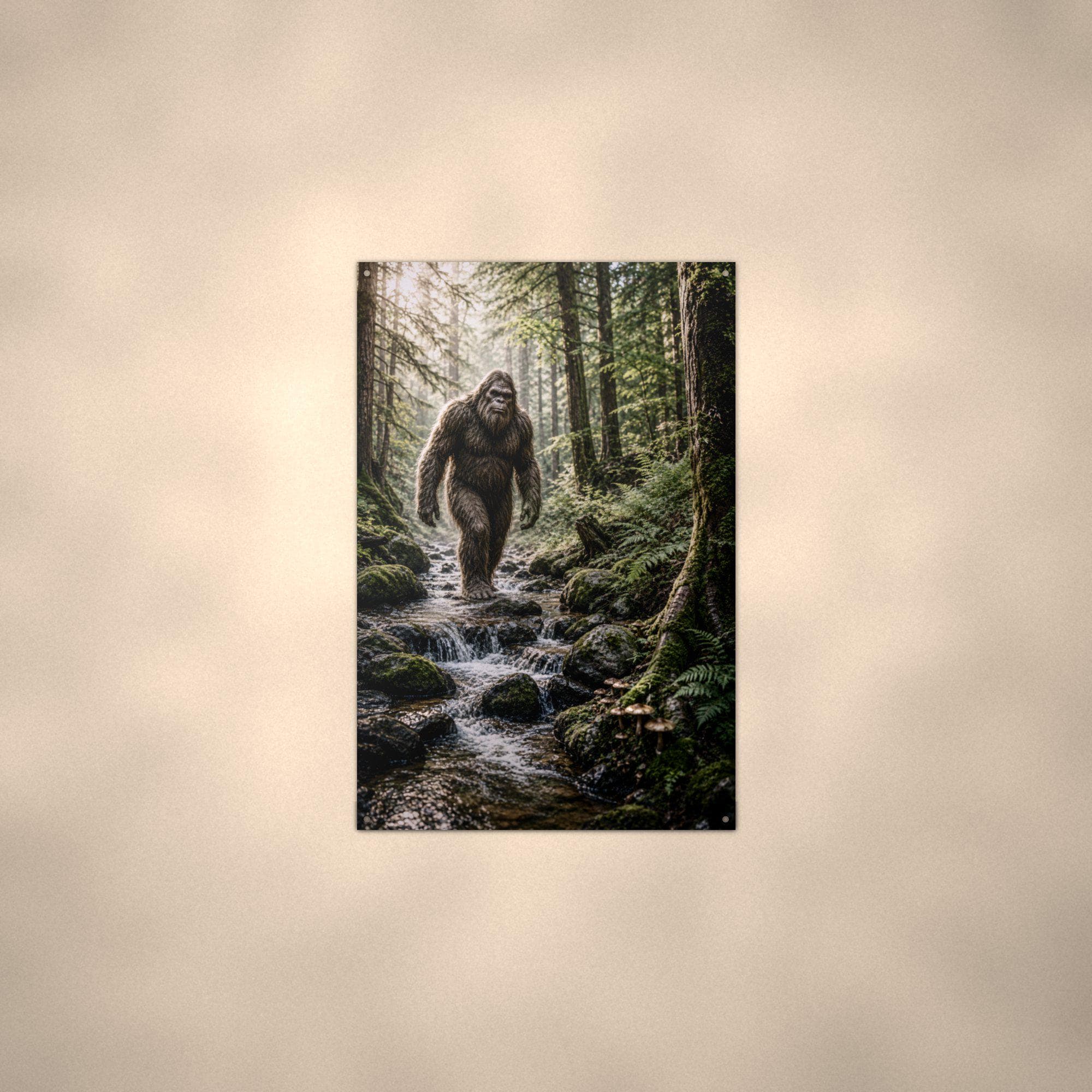 Mossy Creek Bigfoot Metal Sign Bigfoot Aluminum Sign — alternate angle