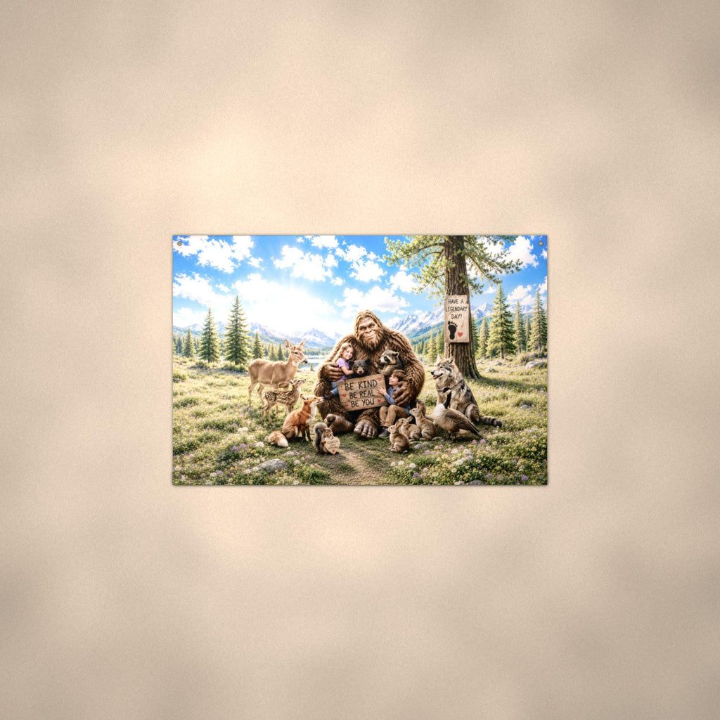 Petting Zoo Bigfoot Metal Sign Bigfoot Aluminum Sign — alternate angle