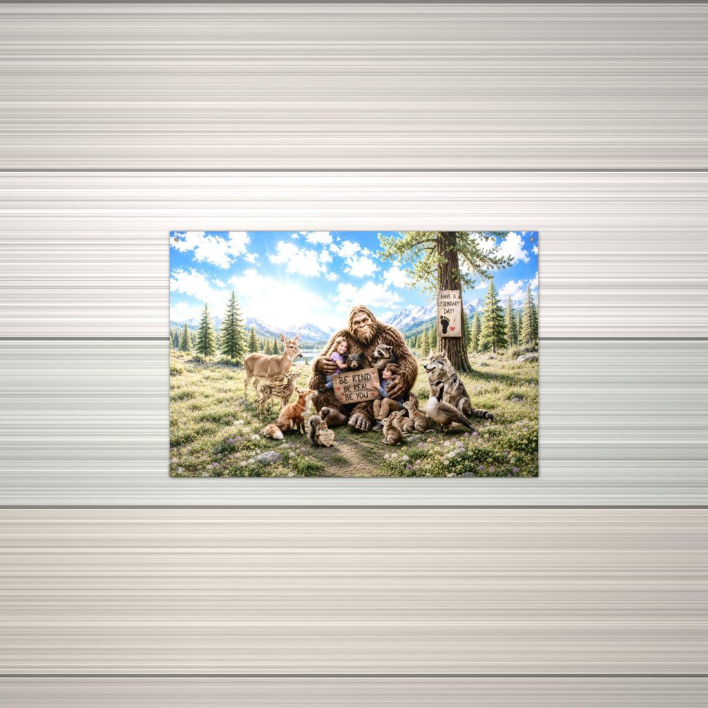 Petting Zoo Bigfoot Metal Sign Bigfoot Aluminum Sign — alternate angle