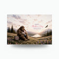 Mother's Day Bigfoot Metal Sign Bigfoot Aluminum Sign — front view on white background