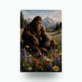 Wildflower Valley Bigfoot Metal Sign Bigfoot Aluminum Sign — front view on white background