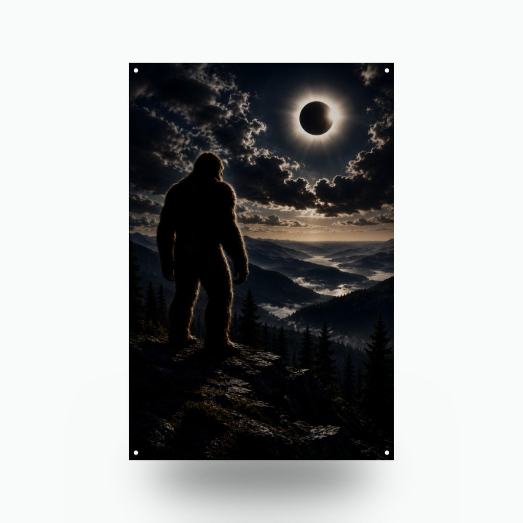 Eclipse Bigfoot Metal Sign Bigfoot Aluminum Sign — front view on white background