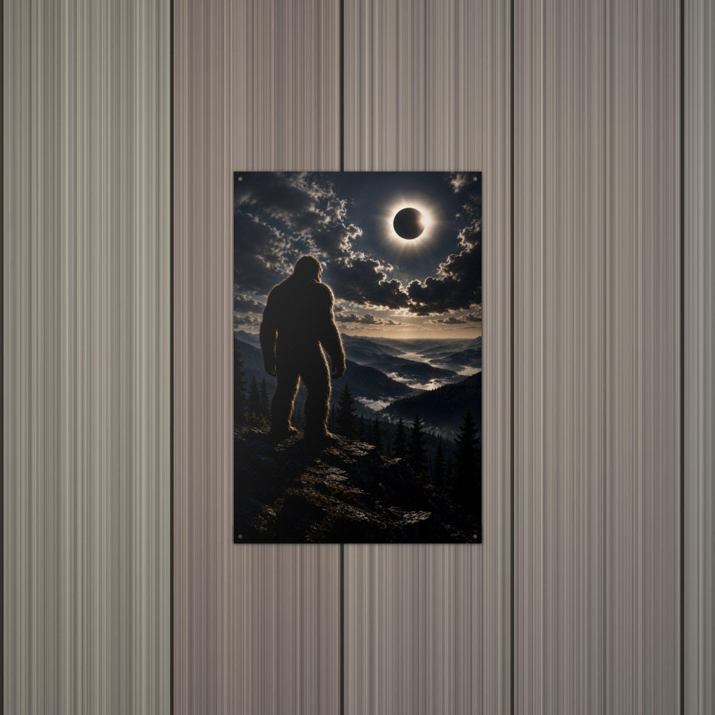 Eclipse Bigfoot Metal Sign Bigfoot Aluminum Sign — alternate angle